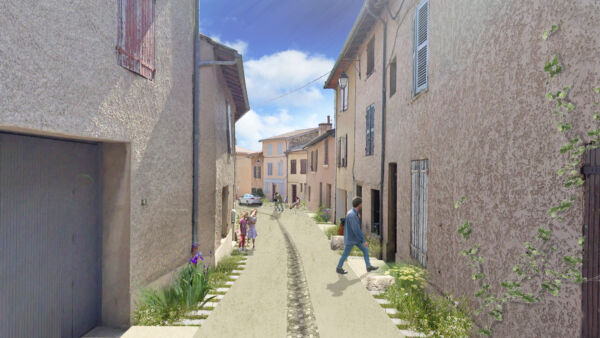 Vue rue de Bliesbruck
