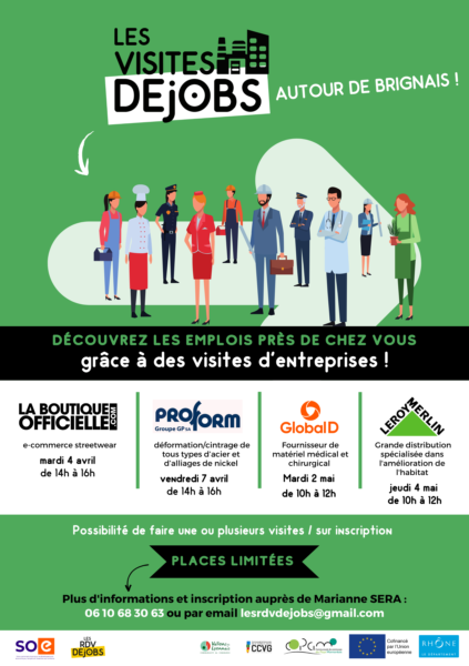 Affichette de l'opération Visites DeJobs