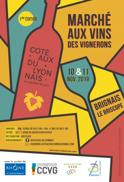 Affiche marché Coteaux du Lyonnais
