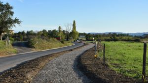 Aménagement voie douce route des Collonges