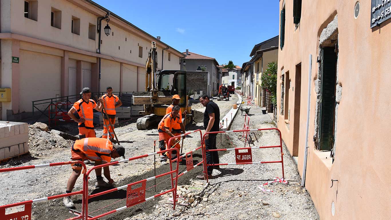 Travaux rue Chaude